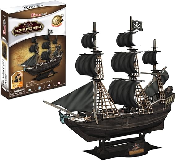 CubicFun T4005h Queen Anne's Revenge Puzzle, 155 Pieces