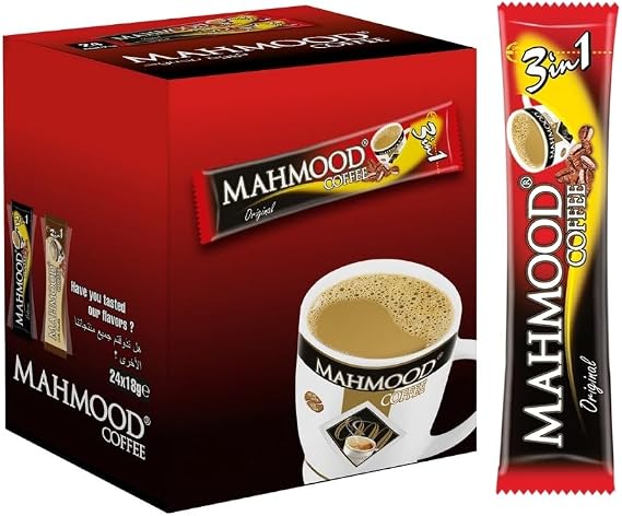 Mahmood Coffee 3 ü 1 Arada Hazır Kahve 24 Adet X 18 Gr