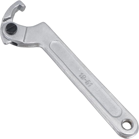 Adjustable Hook Wrench C Spanner 19mm - 50mm For Slotted Retaining Rings