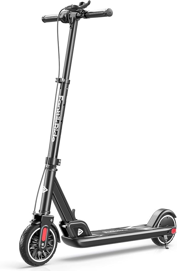FanttikRide T9 Electric Scooter for Big Kids & Teens 4.3-5.6 ft, 154 lbs, 7/10/12 MPH, LED Battery Display, 3 Adjustable Heights, Foldable Escooter with Dual Braking, 7" Tires, Up to 40 mins