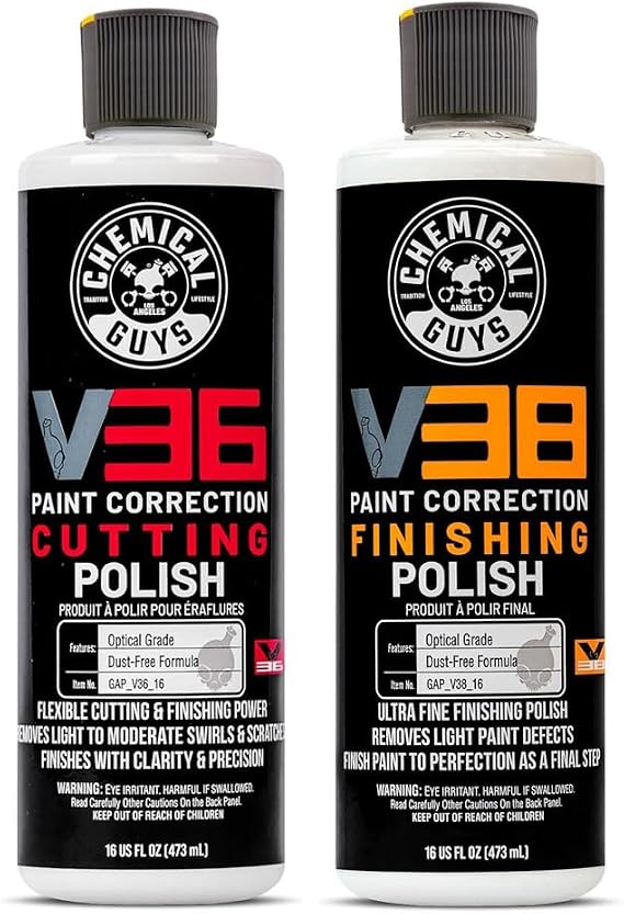 Chemical Guys, V36 Cutting & V38 Final Polish Correction Kit, 2 x 16 oz