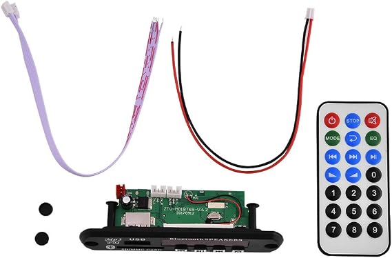 MP3 Decoder Board, Bluetooth Audio Module, Digital Memory Card Slot FM Radio, Support Digital Memory Card MMC Card
