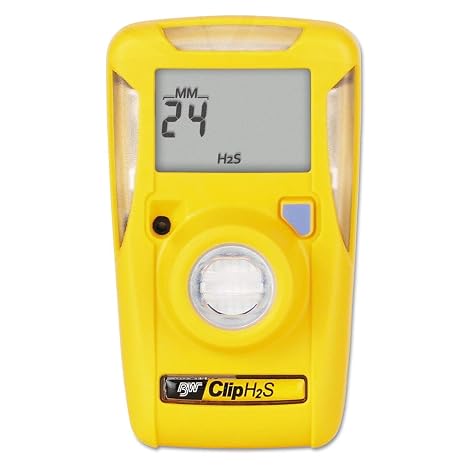 BW Technologies/Honeywell Analytics BWC2-H BW Clip Single-Gas Detector, Hydrogen Sulfide (H2S), Yellow