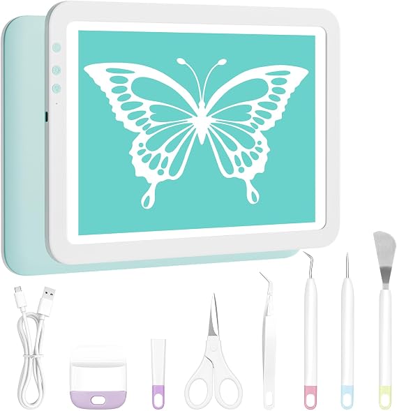 Bawaslom A4 Light Board with Weeding Tools Set and Accessories for Vinyl