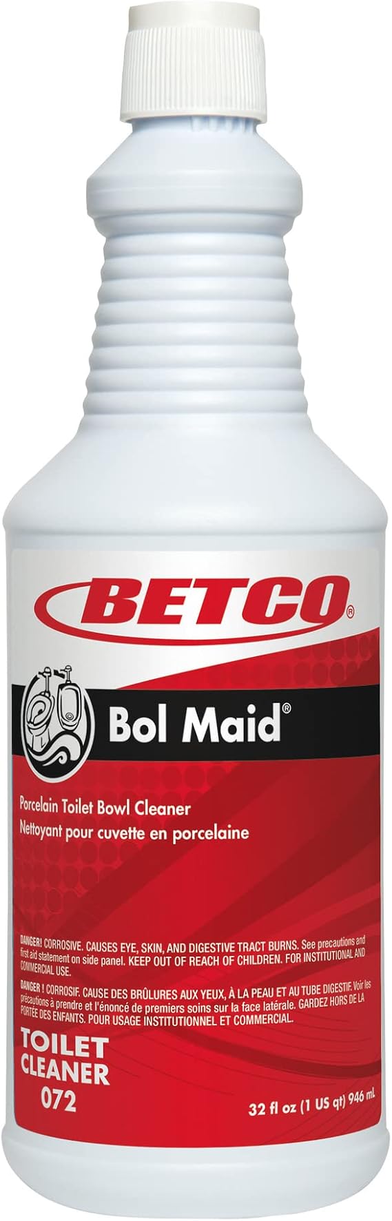 Betco Bol Maid Toilet Cleaner, Mint Scent, 1 Quart, Pack Of 12