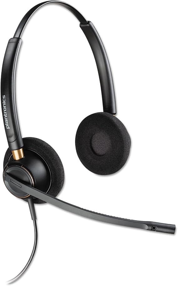 Plantronics Plnhw520 Encorepro HW520 Headset, Wire Connectivity, Black