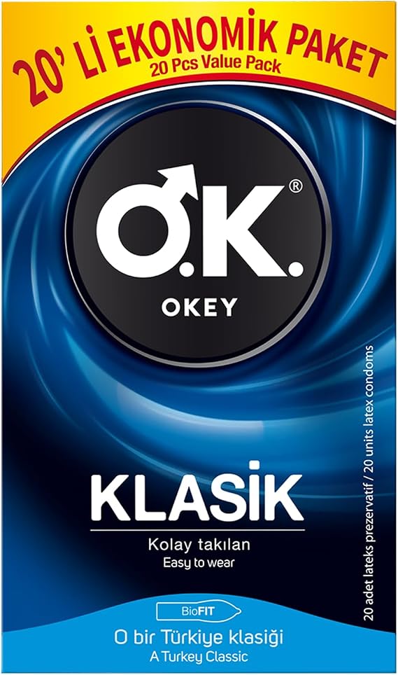 Okey Klasik Ekonomik Prezervatif 20 Adet