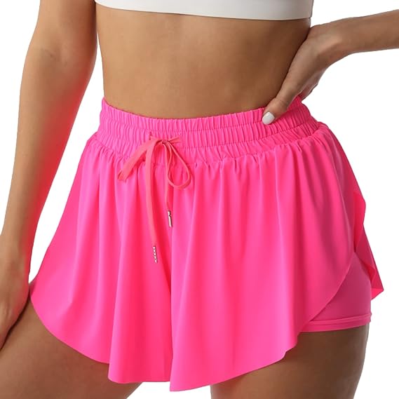 Flowy Shorts for Women Butterfly Shorts for Girls, Summer Cute Preppy Clothes for Teen Girls, Kids Preppy Shorts