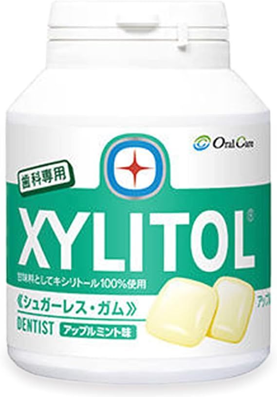 Oral Care Dental Exclusive Xylitol Gum, Bottle Type, 90 pieces Apple Mint
