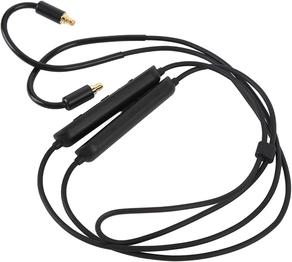 LICAEVEY BT Wireless Adapter Cable, Bluetooth 5.0 Replacement Rechargeable Cable with Microphone Controller and Ear Hook, for IE100 Pro IE400 Pro IE500 Earphones
