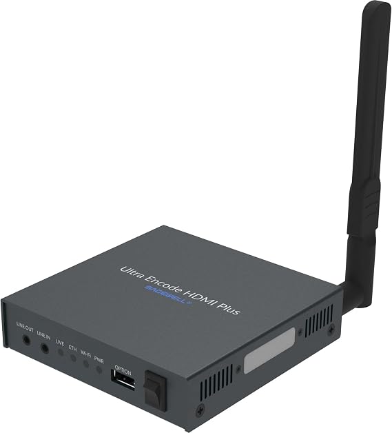 Magewell Ultra Encode HDMI Plus 53150 Standalone 4K HDMI Encoder with Loop-Through, Multi-Protocol Streaming, Recording, NDI|HX & PoE for Live Production