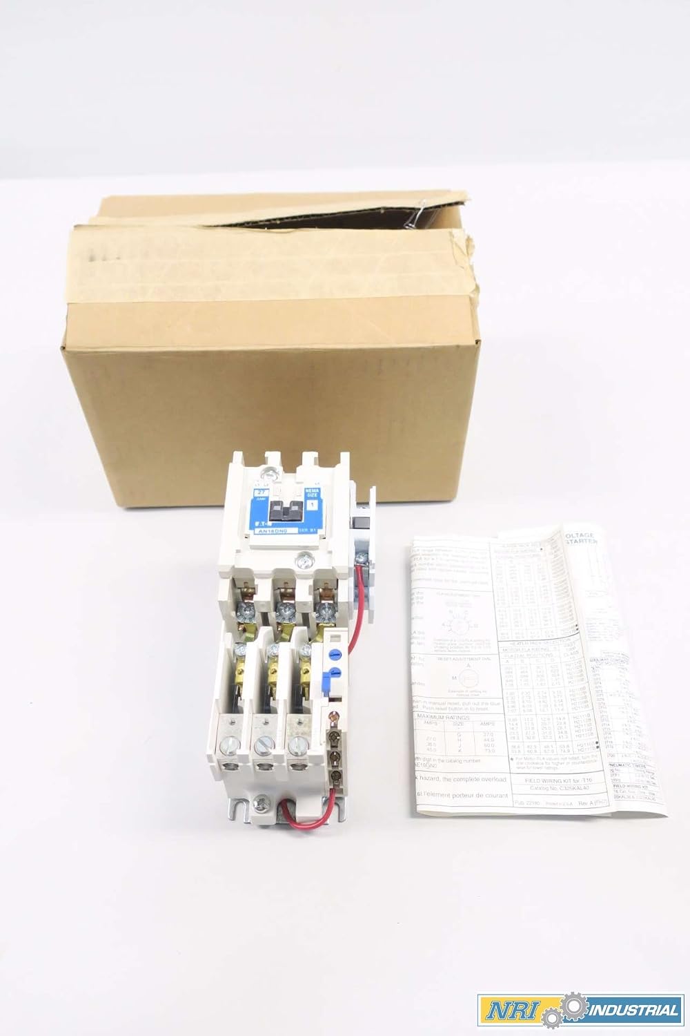New Cutler Hammer An16dn0ab 120v-ac 10hp 27a Amp Size 1 Motor Starter D558367
