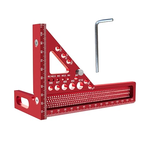 3D Multiple Angles Measuring Ruler Woodworking Square Protractor Triangular Measuring Tool 22.5-75 Degree Protractor