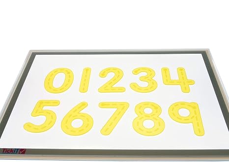 TickiT 9211 Silishapes Trace Numbers, 0-9 Pack of 10