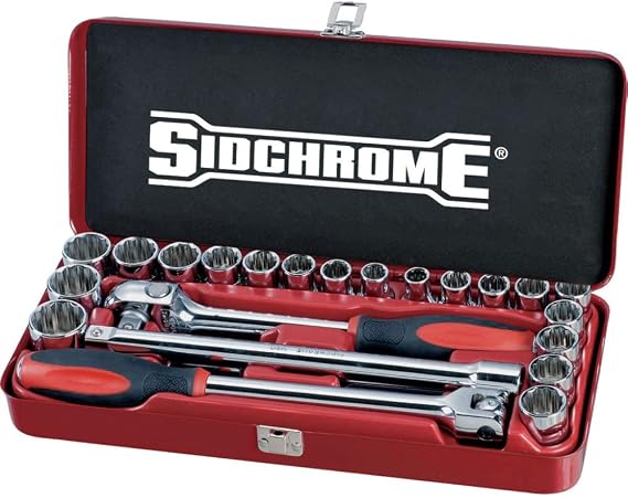 Sidchrome 1/2" Drive Socket Set (24 Pieces)