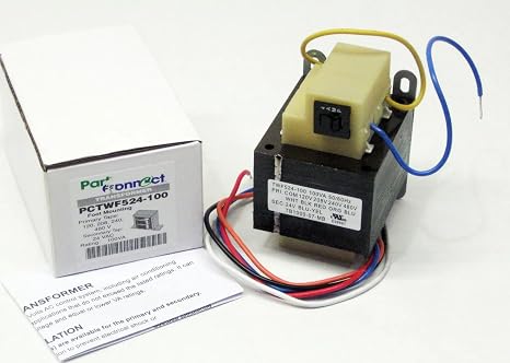 100VA Transformer Primary 120V 208V 240V 480V Volt 24V Secondary HVAC Furnace,Replacement for PartsConnect OEM