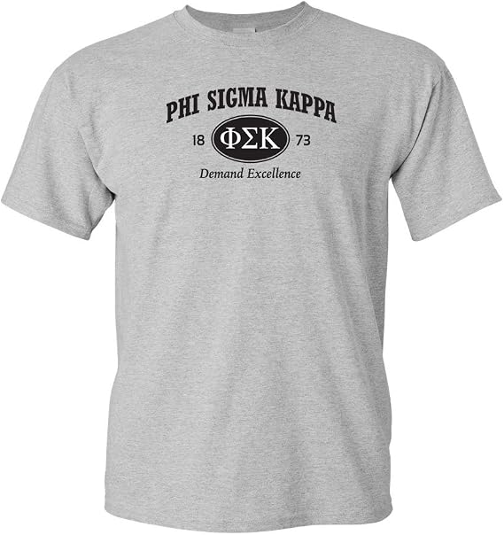 Phi Sigma Kappa Short Sleeve Tshirt- Greek Letter Oval - Shirt