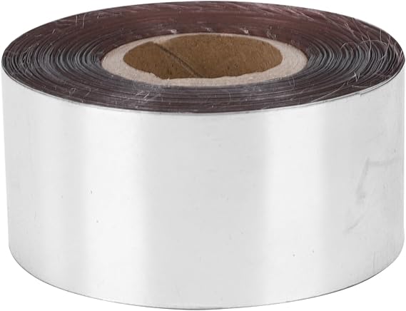 Gold Hot Stam Foil 120 MetersRoll 3cm Width DIY Decoration Accessories for Leather Cloth Package Box Compatible with Hot Stam (Silver)