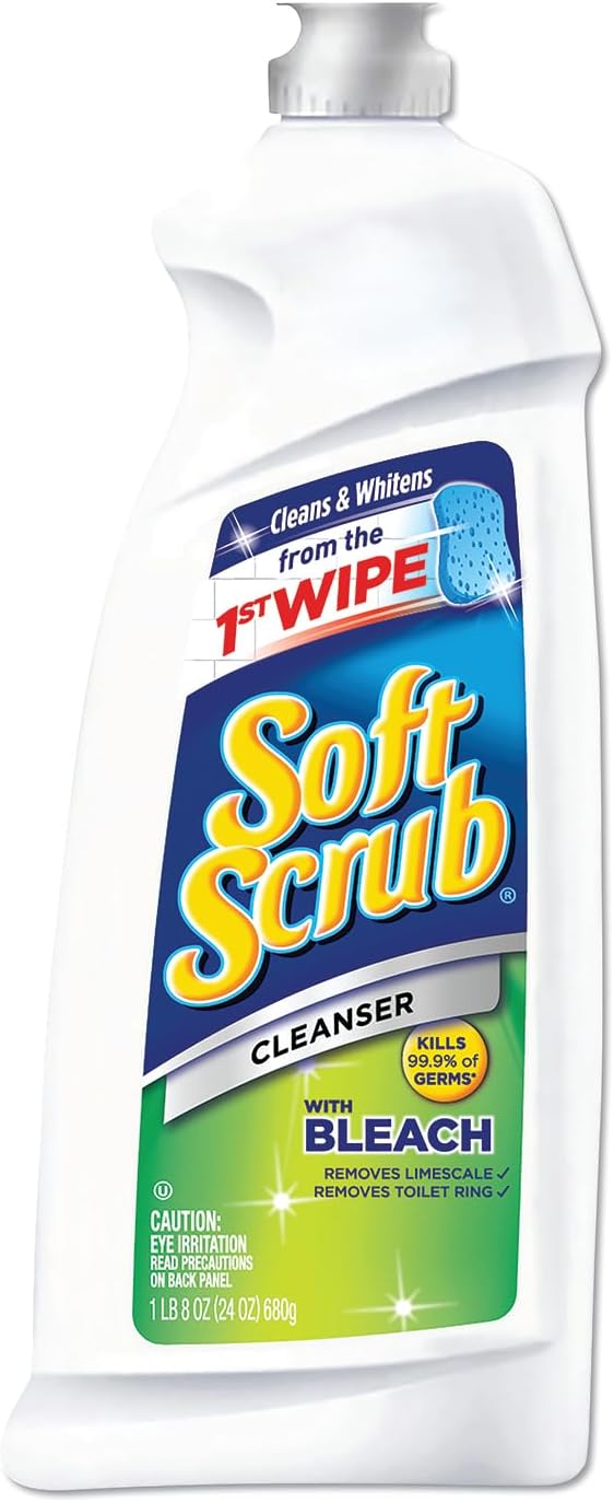 Soft Scrub Cleanser with Bleach, 36 oz. Bottle, 6/CT (15519CT)