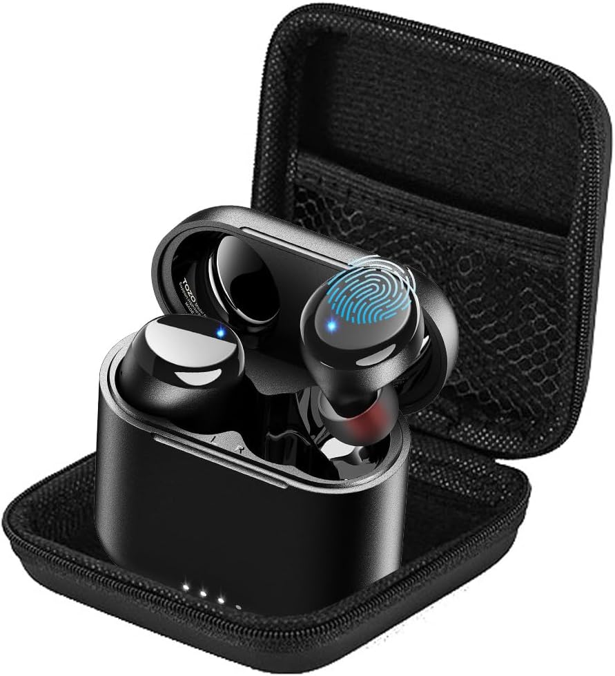 Hard Case Compatible for TOZO T6 True Wireless Earbuds Bluetooth 5.3 Headphones