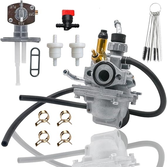 TTR50 Carburetor Fits for Yamaha TTR 50 50E 50cc 2006-2011 Dirt Bike Motorcycle Carburetor with Heater Compatible with Fuel Petcock Valve 1P6-E4101-10
