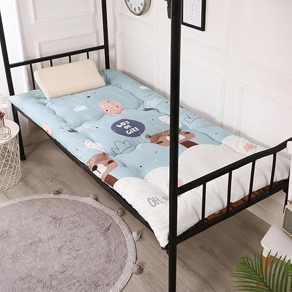 Japanese Futon Mattress College Dorm Room Mattress,35"/39"/47"/59"/71" Soft Cotton Mattress Floor Mattress Floor Guest Bed Portable Japanese Futon Mattress (Blue,35"x79")