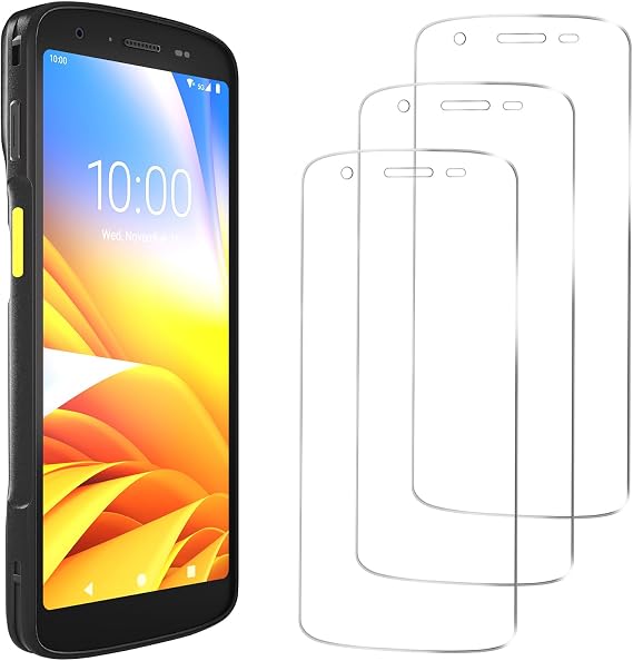 TC22 Screen Protector for Zebra TC22 TC27 Barcode Scanner Handheld Mobile Computer, Rugged 9H Tempered Glass Protective Film Replace SG-TC2L-SCRNPT1-01 (3PCS)