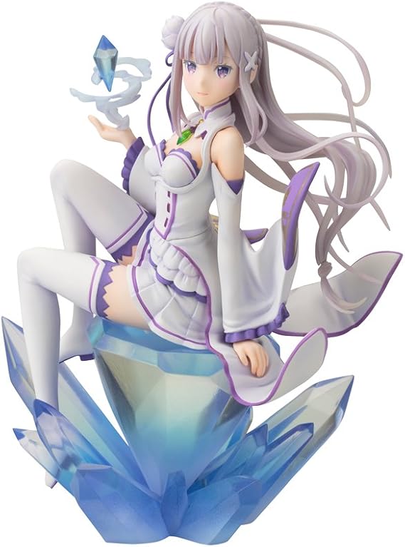 Kotobukiya Re:Zero − Starting Life in Another World, Emilia Figure, 1/8 Scale Figure, PVC Pre-Painted Complete Figure