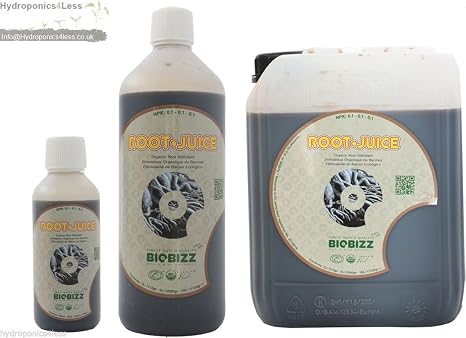 BioBizz Bio Root Juice Organic Roots Stimulant Nutrient Hydroponics 250Ml 1 & 5L (5 litre)