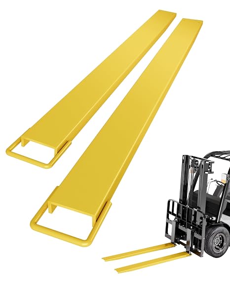 Forklift Pallet Extension, Pallet Fork Extension, 84" Long 4.5" Wide Forklift Extension arm, Heavy Duty Steel Fork Extension, Q345 Material