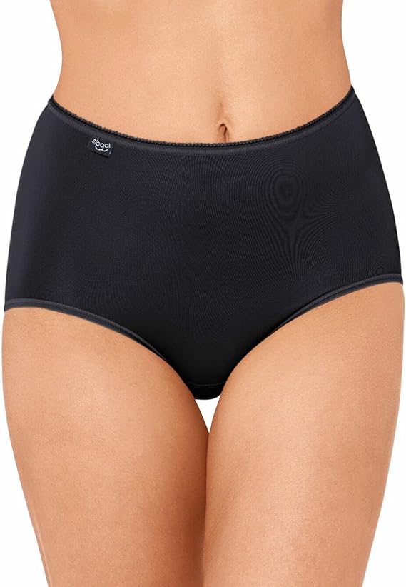 Sloggi Womens Basic+ Cotton Rich Maxi Brief 1,2 or 3 Pack Black, White or Skin