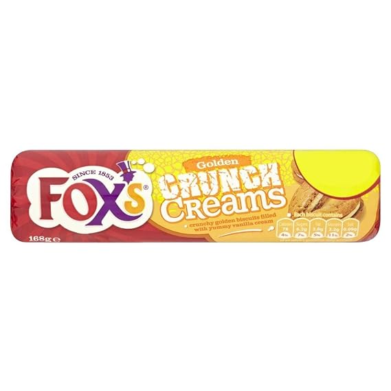 Fox's Golden Crunch Cream - 168g - Pack of 4 (168g x 4)