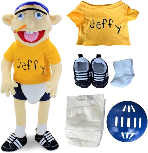 ADDLIVE Jeffy Puppet Plush Toy Doll,60CM Funny Puppets Toy, Jeffy Puppet Uk, Soft Plush Toy for Boys and Girls, Gift for Birthday, Christmas, Halloween Party, Yellow