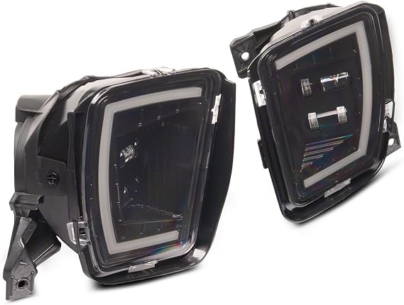 Raxiom Axial Series LED Fog Lights with LED DRL Compatible For 13-18 RAM 1500, Excluding Rebel
