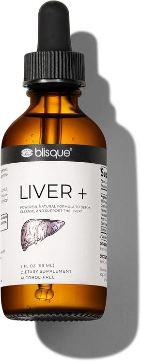 Blisque Liver Complex Supplement to Detox, Cleanse, and Repair The Liver | Doctor-Approved | Natural Ingredients | Milk Thistle and Dandelion Root | 2 Ounce | 59 Servings