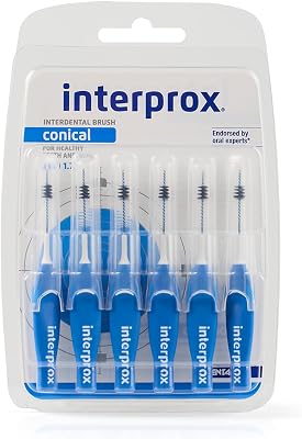 Interprox 4G Interdental Brushes Blue Conical Pack of 6