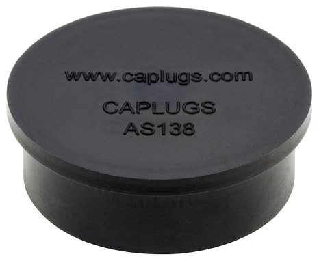 Caplugs AS138-10A AS138 Series Plastic Electrical Connector Dust Cap, 200 Pack, Red LD-PE, 0.500" W x 0.500" L x 0.305" ID, SAE Aerospace Specification AS85049/138 (ZAS13810AQ1)