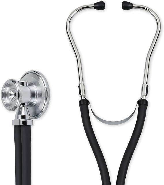Veridian Healthcare Sterling Series Sprague Rappaport Stethoscope, Black
