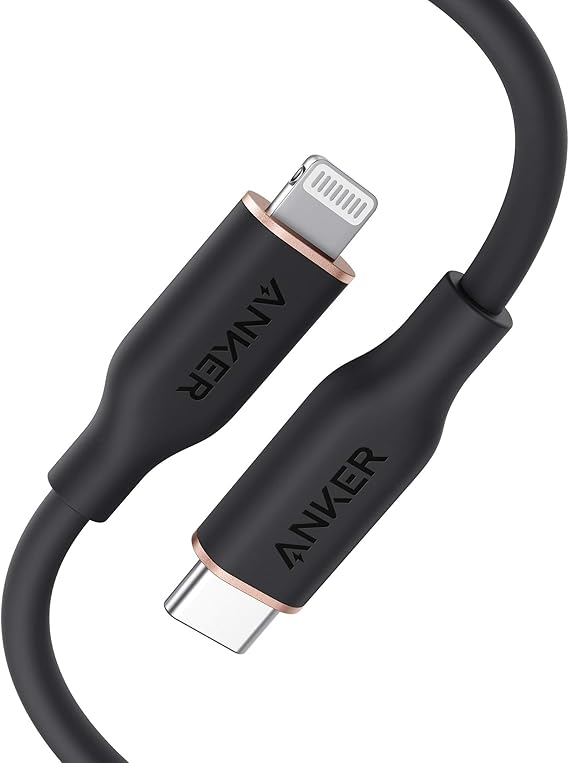 Anker USB C to Lightning Cable, MFi-Certified (3 ft, Midnight Black)