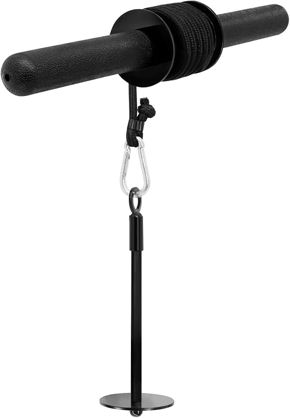 Yes4All Wrist and Forearm Blaster, Build Massive Grip Strength & Muscles with Steel Wrist Roller & Forearm Roller, Heavy Duty Arm Blaster Fits 1" & 2" Weight Plates, Improve Lifting Power