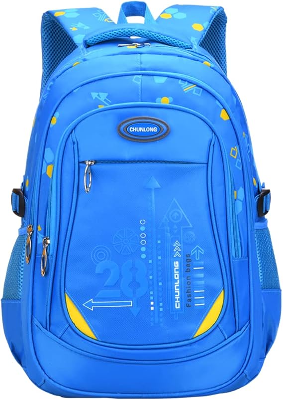 Geometric-Print Backpacks for Teen Boys School, Bookbags for Boys Elementary, School Bags for Boys