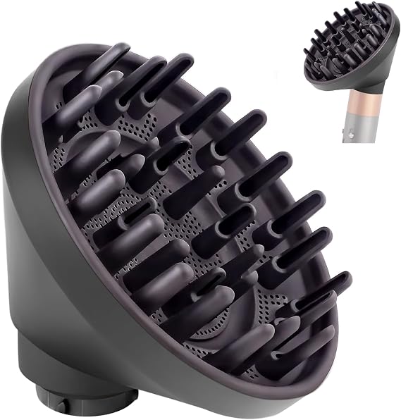 Dyson Airwrap Styler HS08 HS05 HS01用アップグレードディフューザー、ダイソンエアラップからヘアドライヤーディフューザーアタッチメントへの変換、エアラップ用ダイソン用ディフューザーノズルアタッチメントグレー
