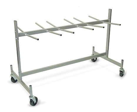 Raymond Steel Hanging Chair/Table Truck, Phenolic Wheels, 400 lbs Load Capacity, 41-3/4" Height, 63" Width X 31-5/8" Depth