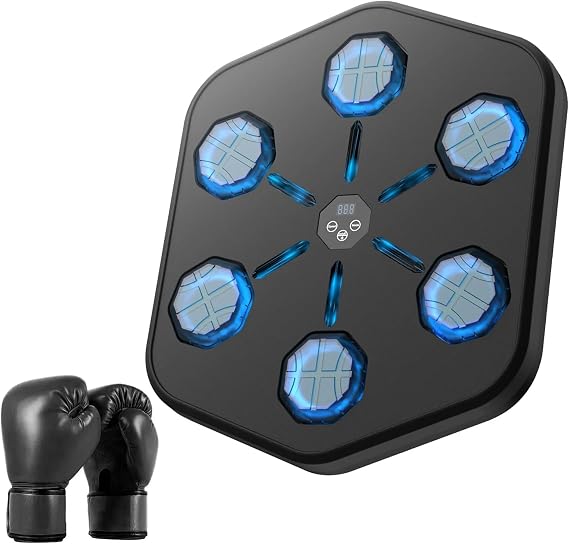 NUNET Music Boxing Machine Wall Mounted LED Workout Punching Target