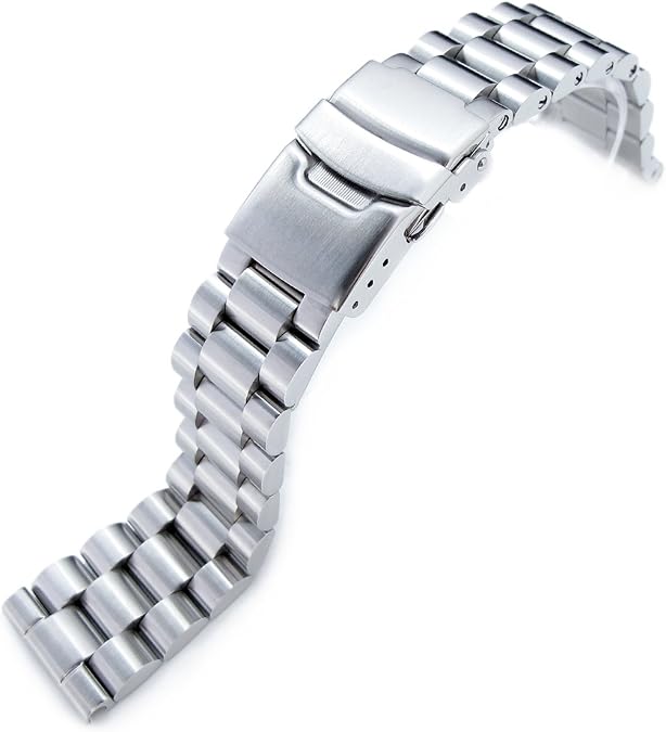 MiLTAT 22mm Straight End Universal Metal Watch Band, Endmill Screw-Links