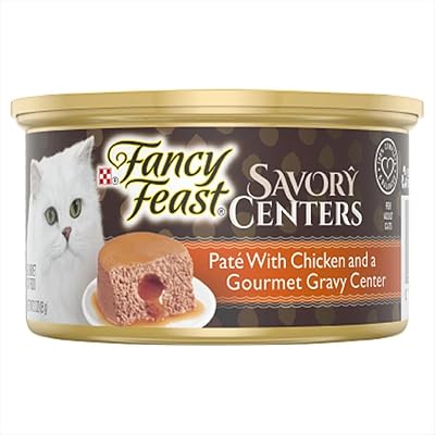 Fancy Feast 12-Pack Cans Savory Centers Chicken Canned Cat Food 12-3 OZ CANS