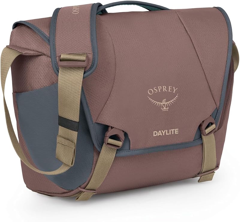 Osprey Daylite 12L Messenger Bag - Durable Crossbody Shoulder Bag with Laptop Sleeve and Bottle Pocket