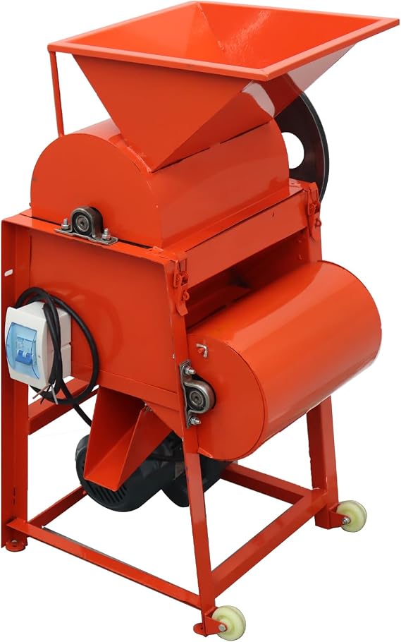Peanut Huller Shelling Machine,Electric Peanut Sheller Machine with 8/10mm Screens for Farm & Food Processing,97% Shelling Rate,330-440lbs/h,with Circuit Breaker & Voltage Display,220V 3KW