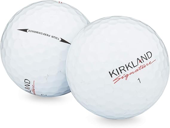 Kirkland Signature Golf Ball Mix - 100 Used 3-Piece & 4-Piece Urethane Cover Golf Balls (AAA Signature Ksig, White, 100PK)