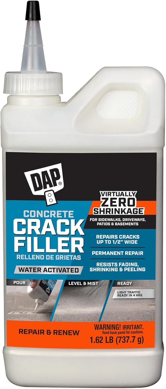 DAP Concrete Crack Filler, Gray, 1.62 lb (7079860500)